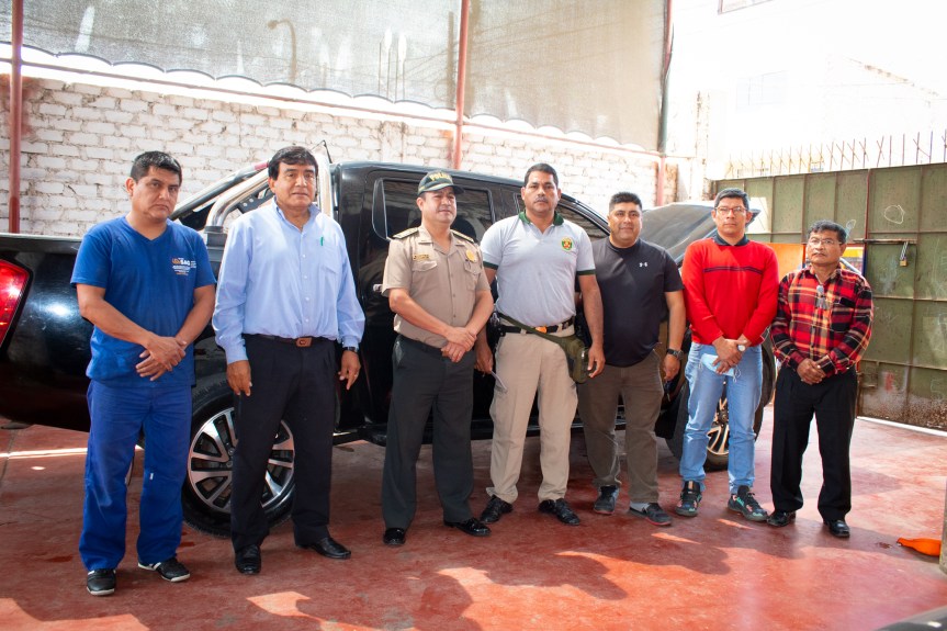 Gore Lima entrega camioneta operativa a la División Policial Cañete – Yauyos tras su mantenimiento mecánico y reparación&nbsp;integral