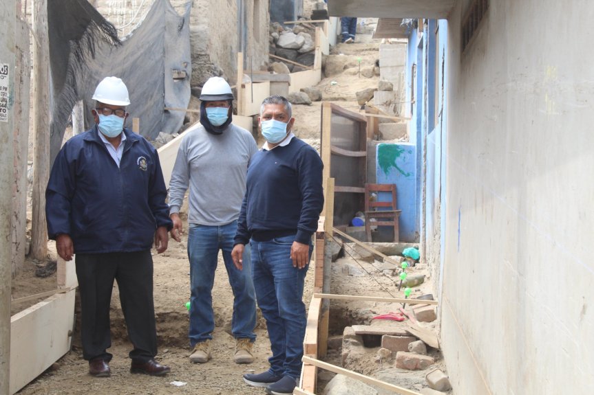 Avance de obra de mejoramiento de los servicios de transitabilidad vehicular y peatonal del C.P Cerro la&nbsp;Merced