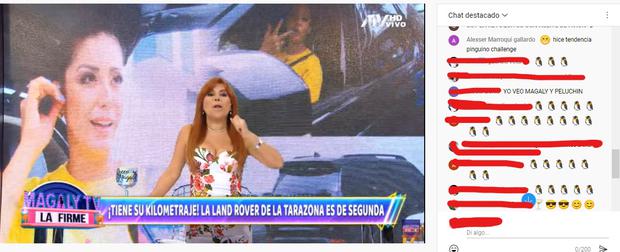 Se volvió tendencia: usuarios le envían pingüinos a Magaly durante transmisión de su programa en&nbsp;YouTube