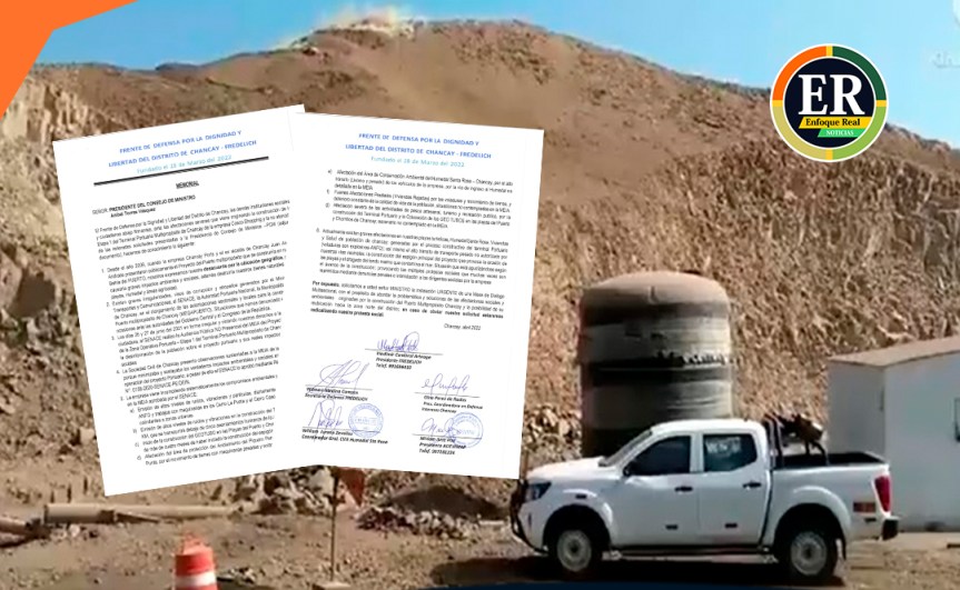 Frente de Defensa de Chancay pide mesa de diálogo a presidente del Consejo de&nbsp;Ministros