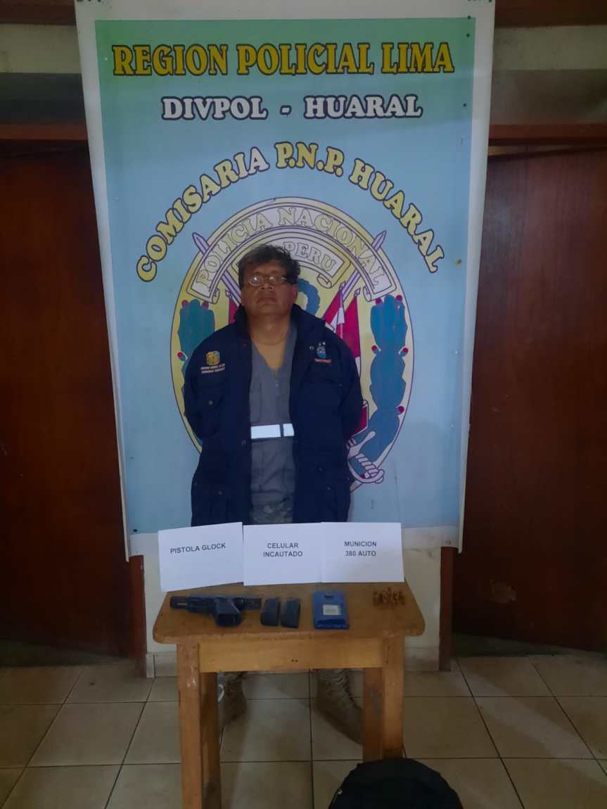 Huaral: PNP captura a sujeto que portaba ilegalmente armas de&nbsp;fuego