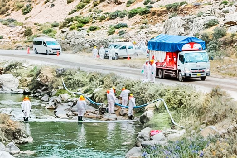 MTC suspende las operaciones de la empresa Wari Service S.A.C. que derramó&nbsp;zinc