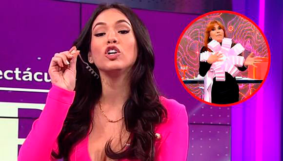 Jazmín Pinedo se retiró audífonos para volver a responder a Magaly Medina: “No necesito&nbsp;ayuda”