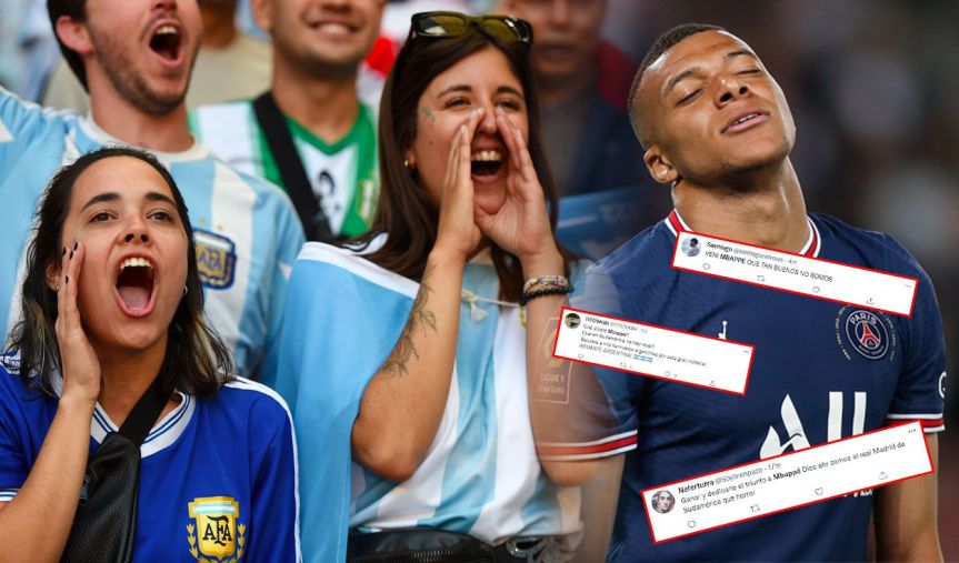 Hinchas sudamericanos se burlan de Mbappé tras la victoria de Argentina sobre&nbsp;Italia