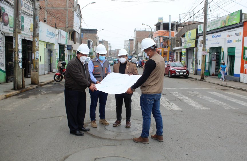 Firma de inicio de obra y reconocimiento de las vías a intervenir en la calle Derecha y Benjamín&nbsp;Vizquerra