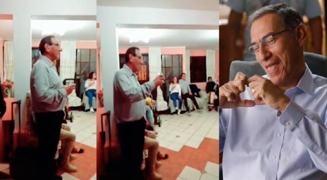 Se topa con hombre parecido a Martín Vizcarra en fiesta y juntos cantan ‘Mi bebito fiu&nbsp;fiu’