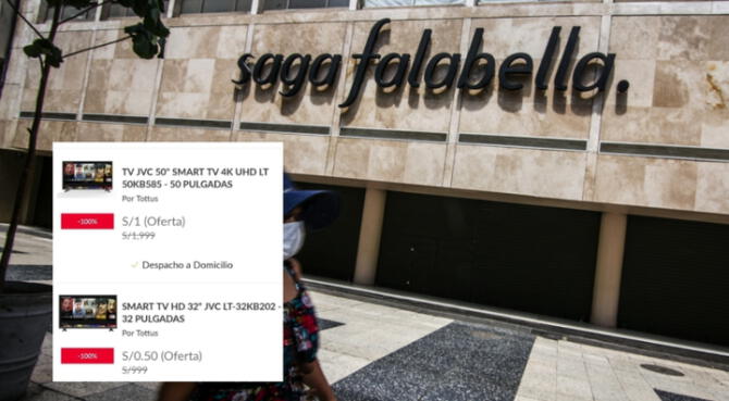 Falabella remató televisores, lavadoras y celulares a menos de 1&nbsp;sol