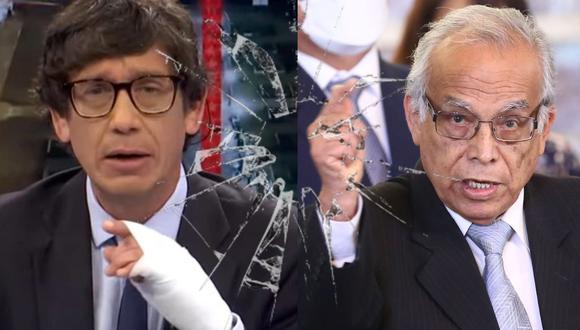 Aníbal Torres pierde los papeles y llama en vivo a programa televisivo: “Tú eres un vulgar&nbsp;periodista”