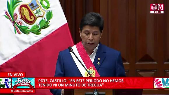 Pedro Castillo ataca otra vez a la prensa en mensaje a la Nación: “Emiten mentiras y noticias&nbsp;falsas”