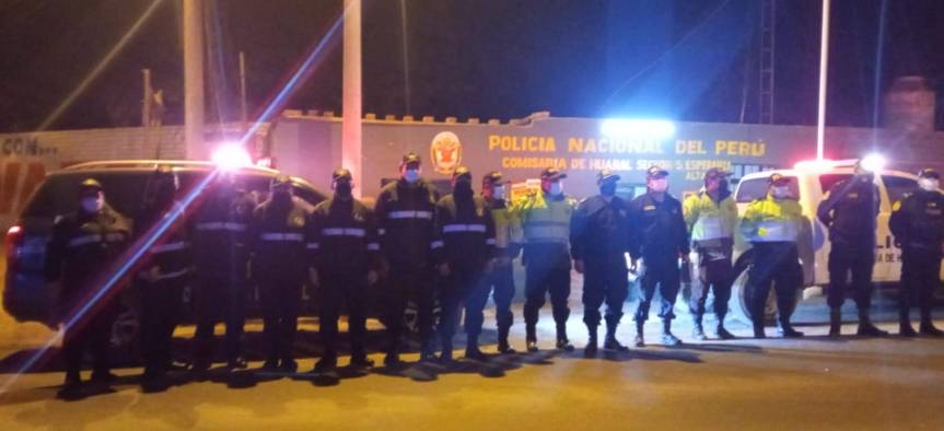 Operativo conjunto de la Policía Nacional del Perú y serenos de la Municipalidad Provincial de&nbsp;Huaral