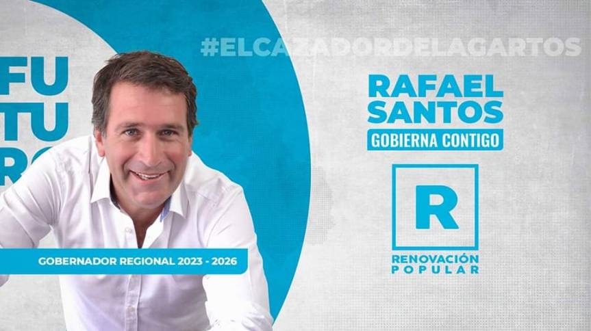 Rafael Santos Normand de Renovación Popular se perfila como la sorpresa para las próximas elecciones&nbsp;regionales