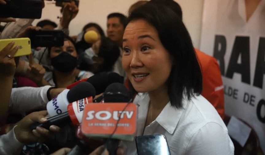 Keiko Fujimori refuta a “Nano” Guerra y asegura que priorizará el adelanto de&nbsp;elecciones
