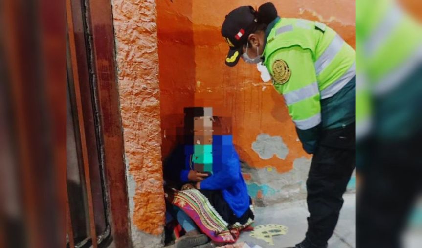 Cusco: policías ayudan a menor de 15 años expuesta al&nbsp;peligro