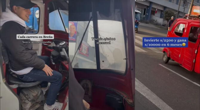 TikTok: invirtió sus únicos 2500 soles para ser mototaxista y ahora factura más de 10&nbsp;mil