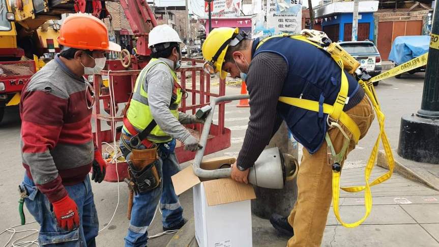 Municipalidad Distrital de Chancay inicia instalación de 5 cámaras de videovigilancia de alta&nbsp;tecnología