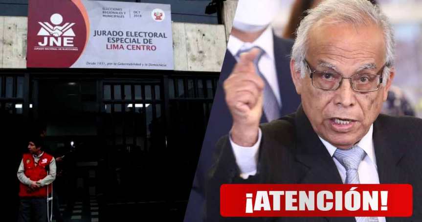 JEE Lima Centro concluye que Aníbal Torres habría vulnerado neutralidad&nbsp;electoral