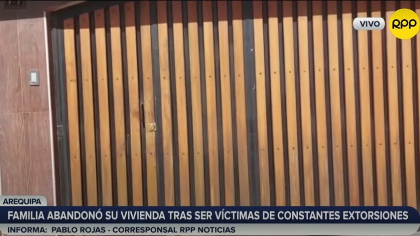 Arequipa: familia abandonó su vivienda ante constantes amenazas de&nbsp;extorsionadores