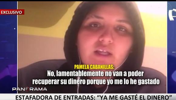 Descarada: Pamela Cabanillas advierte que no devolverá “ni un sol” a sus víctimas porque “ya me lo he&nbsp;gastado”