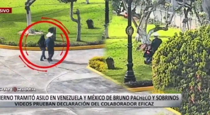 Captan a Pedro Castillo y Lilia Paredes realizando picnic en jardín del&nbsp;Palacio