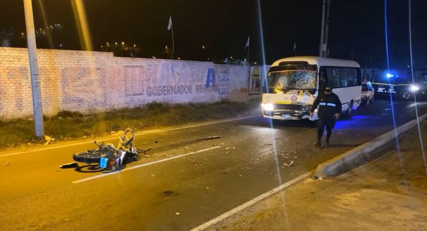 Chancay: choque entre couster y moto lineal dejó un herido de&nbsp;gravedad
