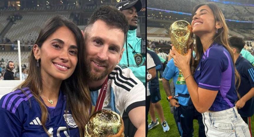 ¿Qué sanción aplicaría FIFA a Antonella Roccuzzo por besar la Copa del&nbsp;Mundo?