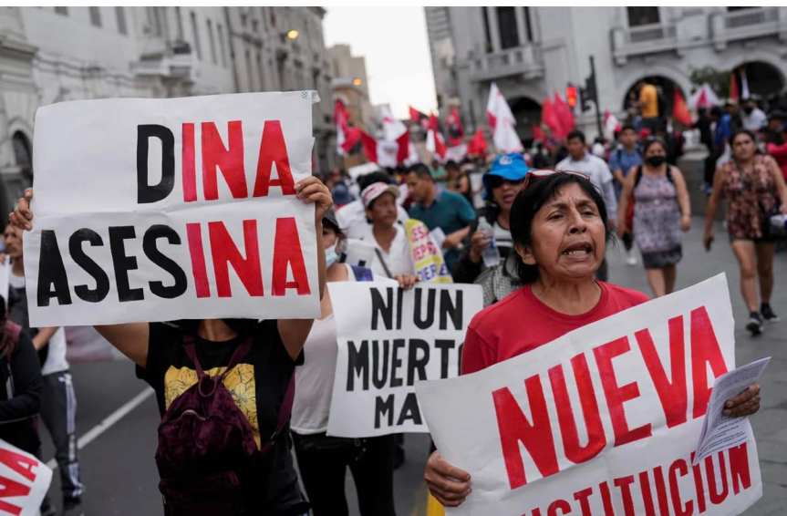 45 muertos durante 33 días de gobierno de Dina&nbsp;Boluarte