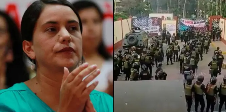 Verónika Mendoza tras intervención policial en la UNMSM: «acto propio de una&nbsp;dictadura»
