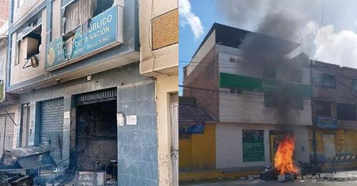 Protestas en Puno: manifestantes incendiaron local del Ministerio Público, bancos y hasta una farmacia en&nbsp;Ilave