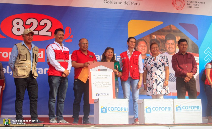 Municipalidad Distrital de Chancay y Ministerio de Vivienda realizaron entrega de títulos de propiedad en el P.P.J.J.&nbsp;Peralvillo