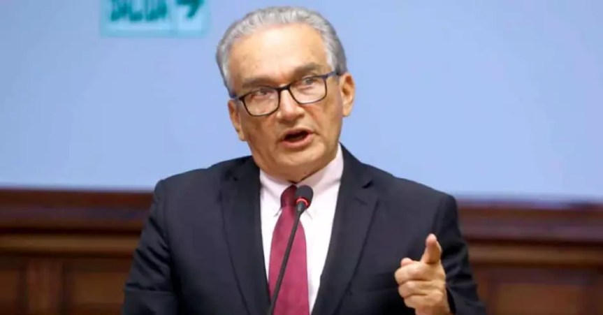 Alejandro Aguinaga expresa «total respaldo» al Gobierno de Dina Boluarte y a la PNP frente a&nbsp;protestas