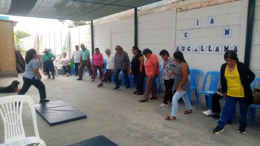 Centro Integral del Adulto Mayor de Aucallama agradece el apoyo de instituciones&nbsp;cooperantes