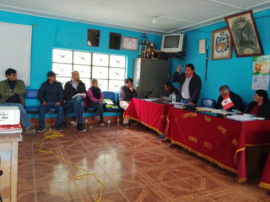 Atavillos Alto: acuerdan compromisos ante inminente peligro en la comunidad de Baños por carga de «Pique La Cuñada» de&nbsp;Santander