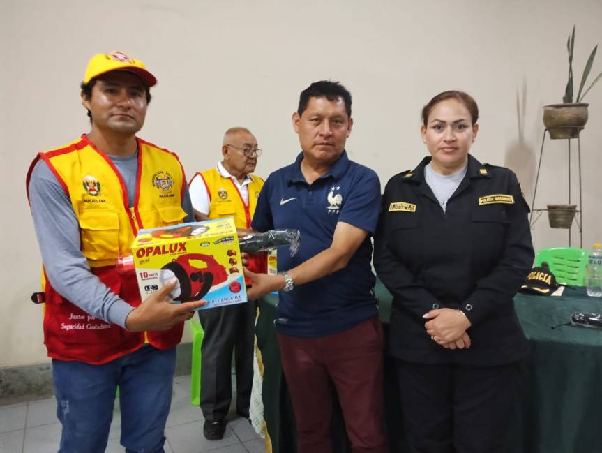 Aucallama: juramentación de tres nuevas juntas vecinales de seguridad ciudadana promovidas por la&nbsp;PNP