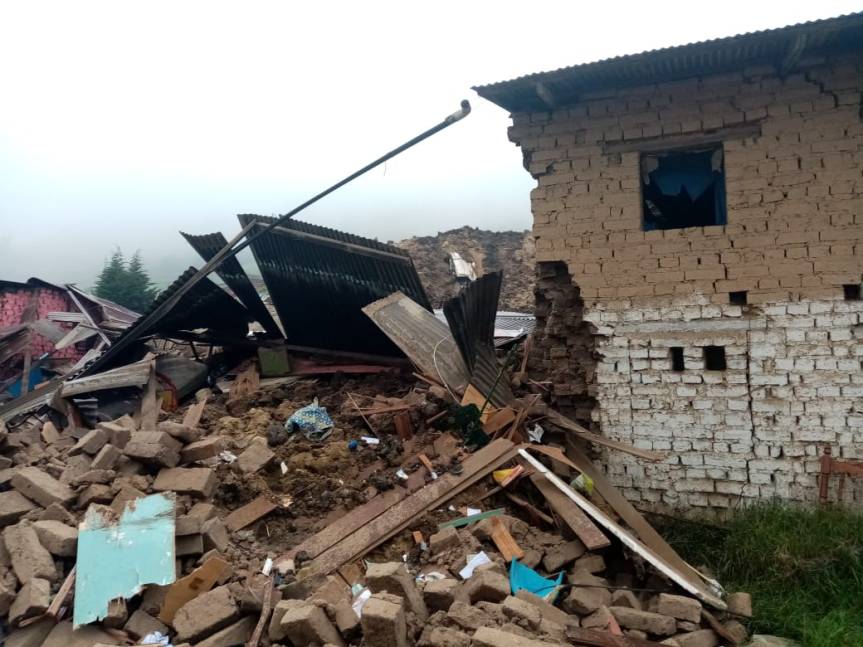 Municipio de Huaral toma acciones para el levantamiento de daños y ayuda en la zona inundada por alud que cubrió el pueblo de la&nbsp;Perla