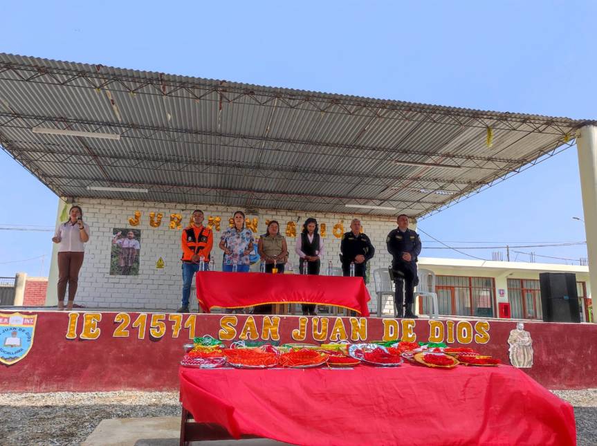 Municipalidad Distrital de Aucallama participó en acto de juramentación de Brigadas Escolares en I.E. San Juan de&nbsp;Dios