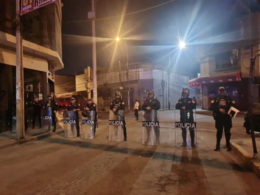 Huaral: PNP brinda apoyo en la recuperación de espacios&nbsp;públicos