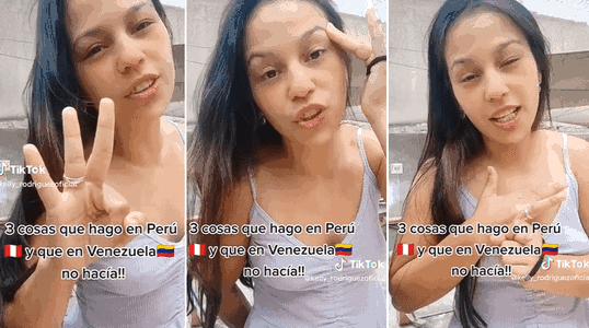 Venezolana revela qué cosas hace en Perú que en su país no hacía y expone impensado detalle en&nbsp;TikTok
