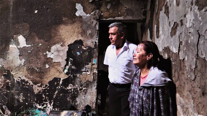 Municipalidad de Huaral llevó ayuda humanitaria a familia que lo perdió todo en&nbsp;incendio