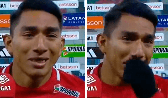 “Quiero sacar adelante a mi familia”: jugador lloró tras debutar con un 5-0 en contra en Liga&nbsp;1