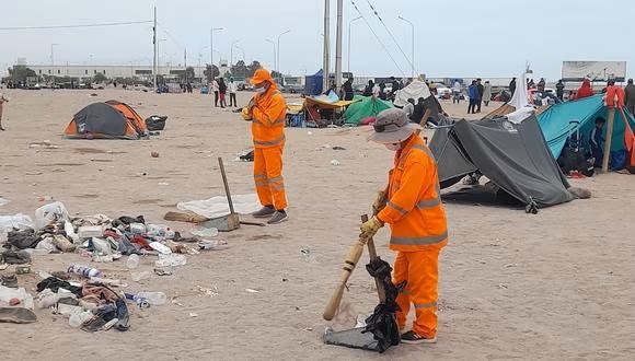 Tacna: Recogen 5 toneladas de basura dejada por migrantes en frontera con&nbsp;Chile