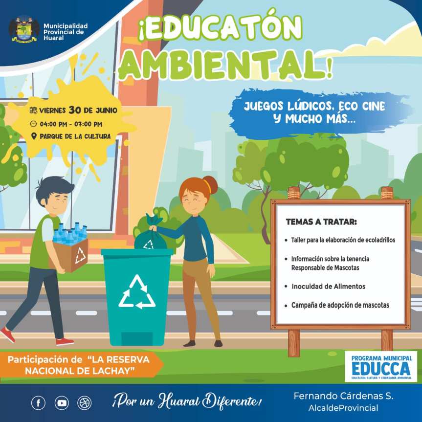El parque de la Cultura será el escenario para la Educatón&nbsp;Ambiental