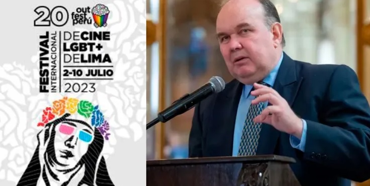 López Aliaga pide retirar afiche de Santa Rosa de Lima con colores LGTBI: «Quiero mostrar mi&nbsp;rechazo»