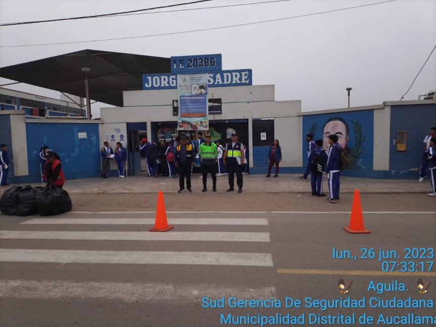 Nota informativa de la Subgerencia de Seguridad Ciudadana y Policía Municipal de&nbsp;Aucallama