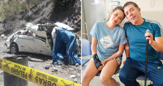 Huancayo: novios caen a un abismo con su auto y se casan en la clínica donde les salvaron la&nbsp;vida