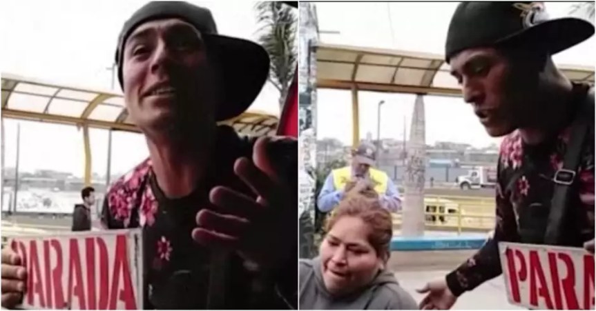 Pasajero toma el control de una combi y asume el papel de cobrador: «Carro con calefacción y&nbsp;WiFi»