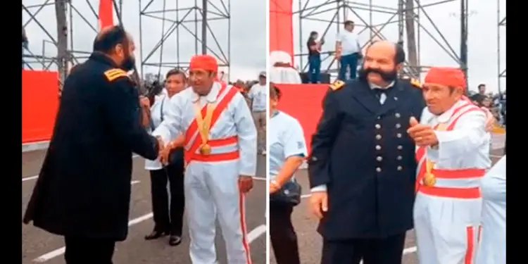 Descendientes de Miguel Grau y José Olaya se lucen con sus trajes en el corso de&nbsp;Chorrillos