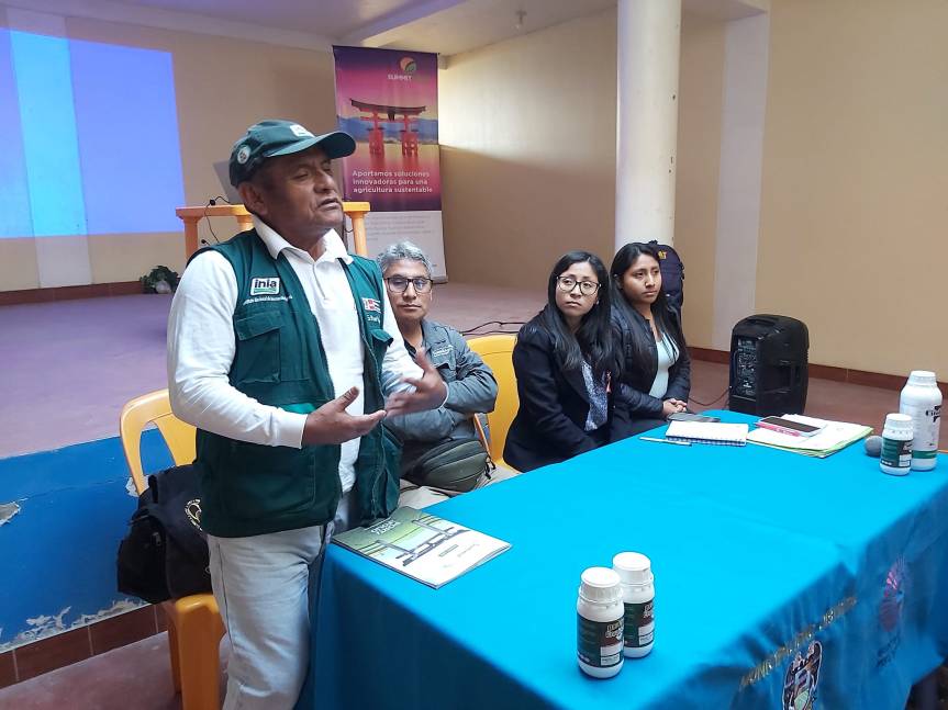 Aucallama: Inició jornada de capacitación con agricultores en el centro poblado de&nbsp;Tambillo
