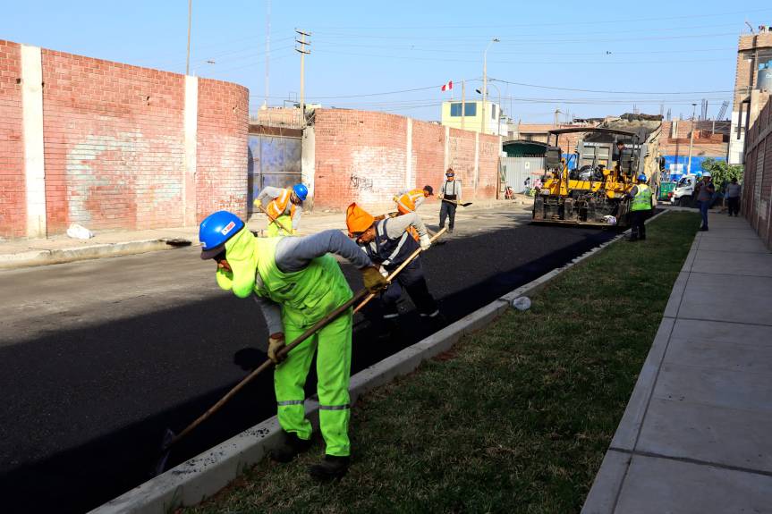 Obra de pistas, veredas y estacionamiento en el sector sur este de Huaral será entregada a la población en los próximos&nbsp;días