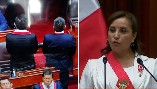 Congresistas llaman «asesina» y dan la espalda a Dina Boluarte en Mensaje a la&nbsp;Nación