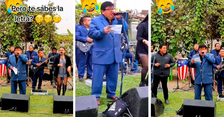 Cantante se olvida la letra en pleno concierto y es viral por improvisar: “Bad Bunny de la&nbsp;cumbia”